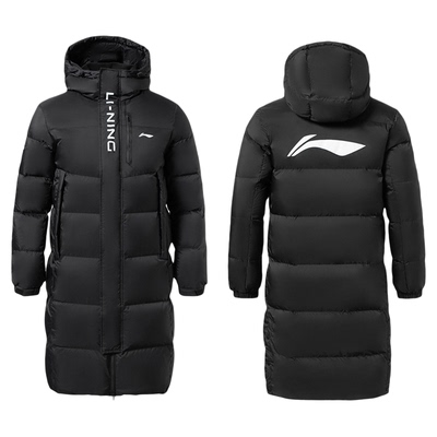 李宁长款羽绒服女款外套2025新款