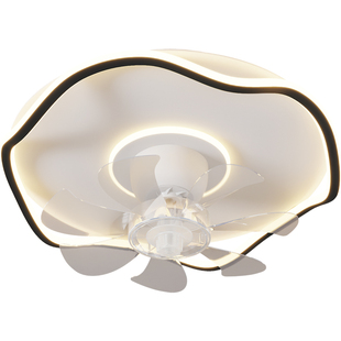 新款智能变频风扇灯2025卧室电扇吸顶灯家用360°摇头现代简约灯