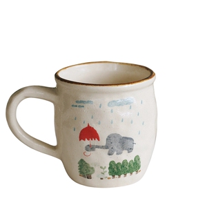 泽滕家马克杯手绘插画可爱有趣儿童女生实用礼物新款整套餐具盘碟