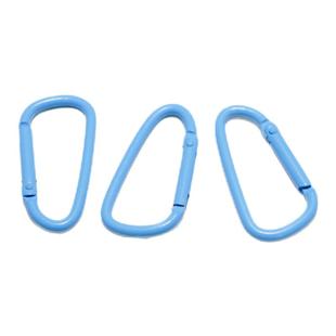 彩色5号登山扣D型水壶挂扣铝合金户外快挂弹簧钩背包连接扣钥匙扣