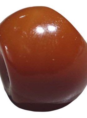 15.5MM天然酒红唐球玛瑙散珠