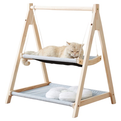 【玩睡一体】猫咪吊床双层猫秋千