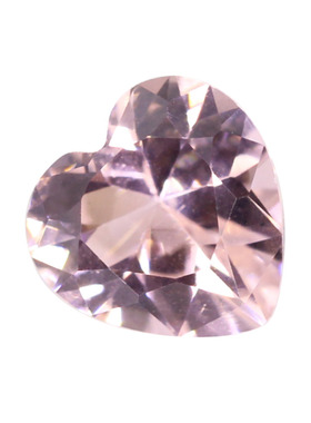 45#桃心形摩根石人工宝石裸石 心形可镶嵌耳环耳钉吊坠饰品DIY