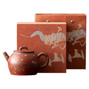 闽瓷陶艺满山红洒金慕古壶陶瓷泡茶壶家用单个泡茶器中式复古单壶