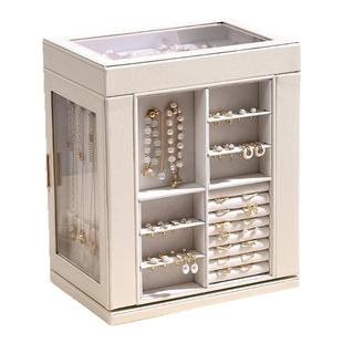 卡瑟格首饰盒大容量戒指耳钉项链收纳盒高档精致母亲的生日礼物女