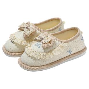 产妇防滑月子鞋11月份冬季新款产后软底透气包跟孕妇12棉拖鞋女冬