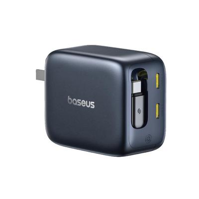 倍思灵动充67W氮化镓自带伸缩线