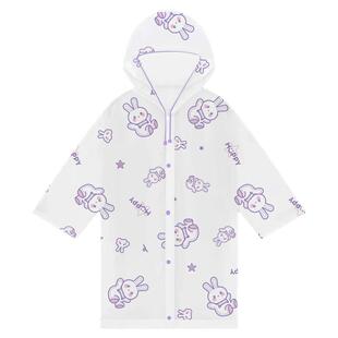 儿童一次性雨衣男女童全身防雨上学户外带书包位雨披长款独立包装