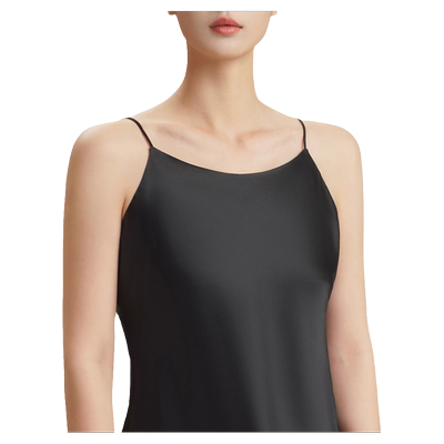 绣娘真丝吊带衫纯色百搭打底衫