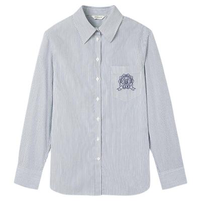 GANT/甘特纯棉竖条纹长袖衬衫女