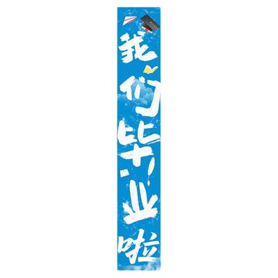 小学幼儿园挂布我们毕业啦