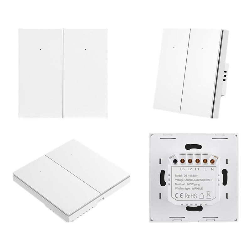 HomeKit智能开关墙壁控制面板按键86盒单火小爱天猫Siri语音WiFi