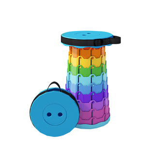 便携伸缩凳折叠凳可调节收缩小板凳超轻钓鱼凳子秋游出行户外椅子