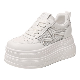 9cm增高小白鞋女2026夏新款网面透气薄款不累脚运动休闲百搭板鞋