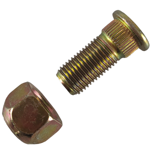 三轮车刹车锅螺丝套装14mm钢圈螺丝杆帽加长螺栓后轮轮毂螺母大全