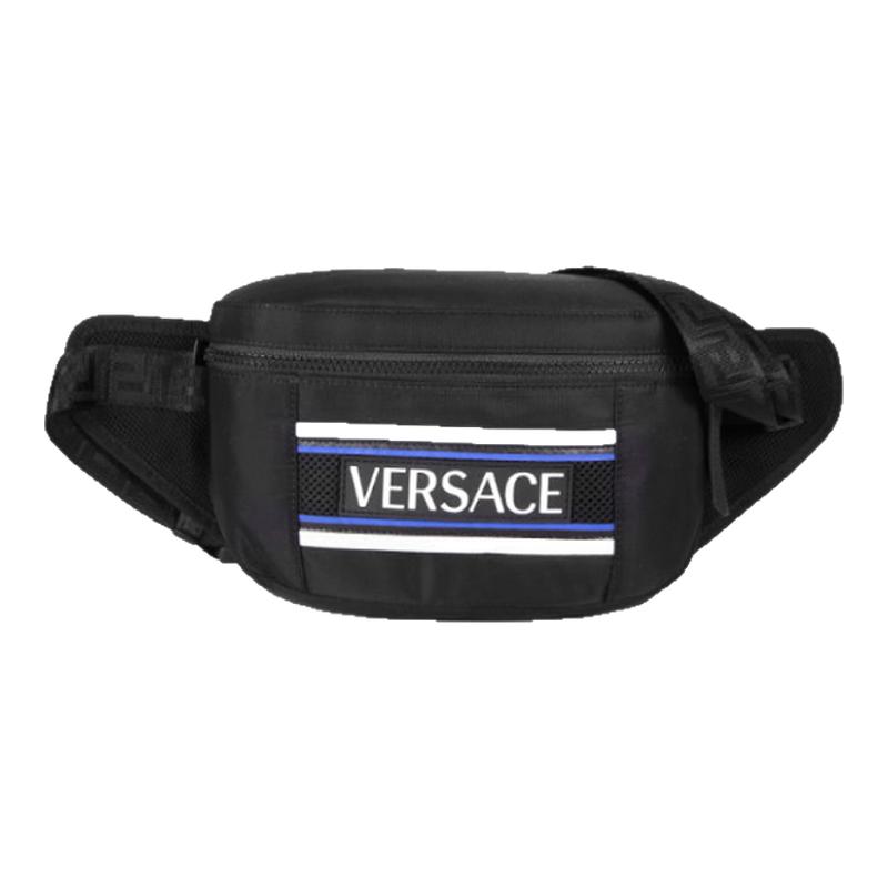versace新款拼接贴标时尚风腰包