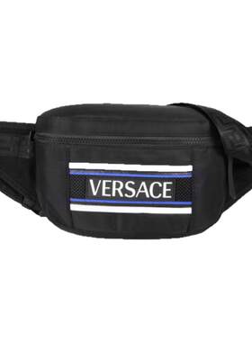 versace新款拼接贴标时尚风腰包