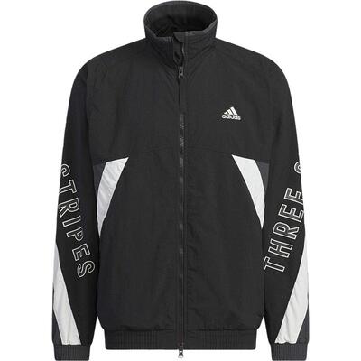 Adidas/阿迪达斯官方正品立领男女运梭织宽松夹克外套IS5146