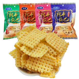 卡奇新丰锅巴100克麻辣烧烤牛肉孜然锅巴零食沈阳特产包邮80后