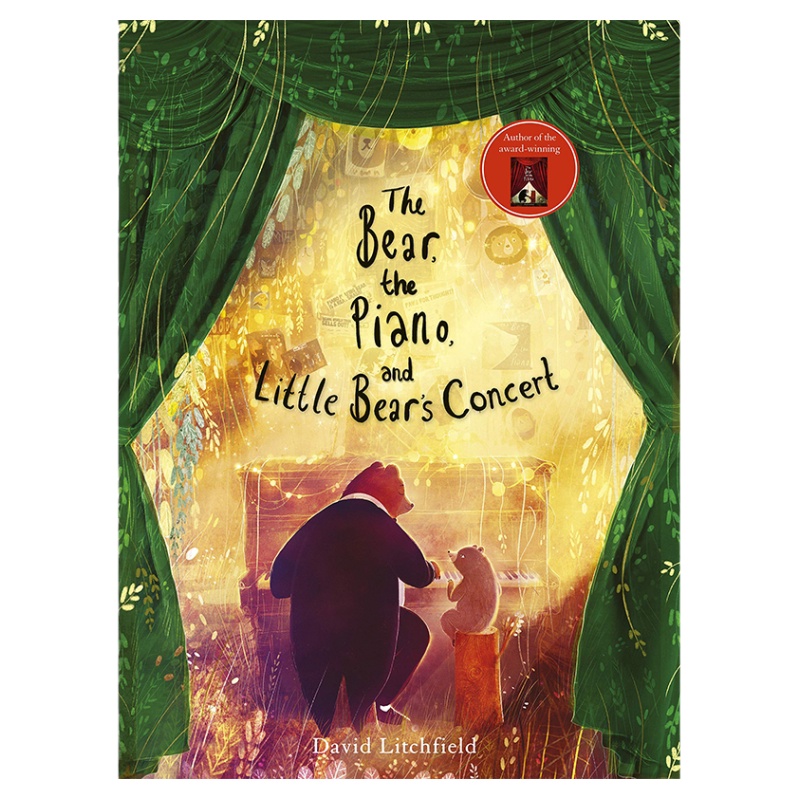 熊、钢琴和小熊的演奏会 英文原版 The Bear the Piano and Little Bear's Concert 艺术插画绘本 David Litchfield 英语书籍