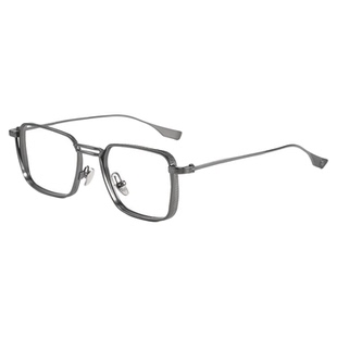 日系复古超轻纯钛特色银边男款眼镜框大脸男超大近视复刻磨砂异形