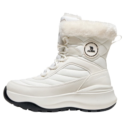 骆驼雪狐运动鞋女款2025秋冬季新款高帮女鞋防滑防泼水保暖雪地靴