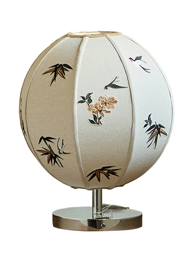 竹燕南飞台灯轻奢艺术装饰摆件