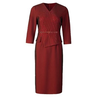 喜婆婆婚宴装妈妈礼服高档连衣裙