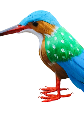 仿真翠鸟装饰羽毛工艺品