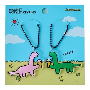 LINE FRIENDS JOGUMAN叛逆系列亚克力钥匙扣挂件打工人包包钥匙链