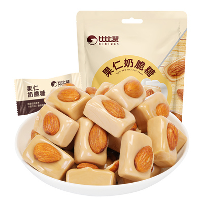 比比赞33颗果仁奶脆糖共250g/袋
