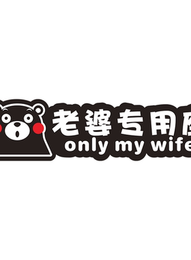 媳妇汽车副驾驶贴纸小仙女