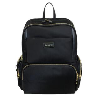 正品新秀丽女士双肩包NU7新款黑色青年时尚休闲商务通勤挂靠背包