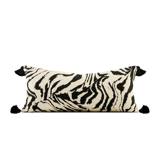 柏洛斯Graceful〖日尘〗新中式抱枕客厅黑白靠枕沙发长腰枕高级感