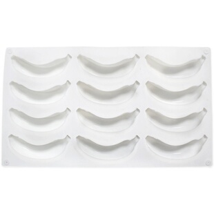 12连香蕉慕斯硅胶模果冻宝宝辅食蛋糕雪糕巧克力戚风西点装饰模具