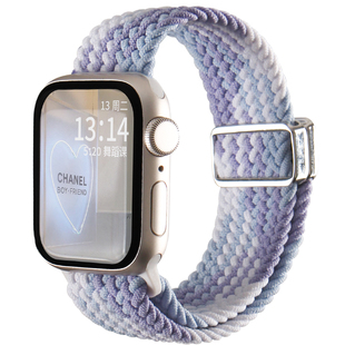 适用iwatchs9手表带s10新款s8编织11磁吸applewatchs9小众创意7系列女款苹果智能手表链手环腕带iwatchse创意