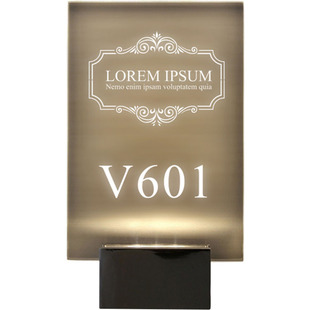 高端发光门牌灯美容SPA发光标识定做月子中心透明门号牌定制设计