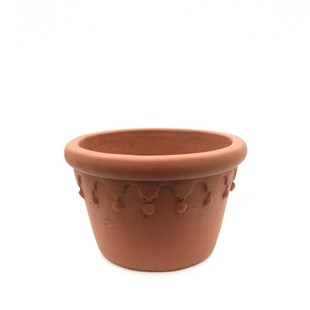 爱上花园红陶粗陶花盆陶盆盆器陶缸大透气室外花园小丑帽子圆盆