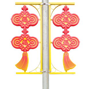 户外新农村小区路灯杆LED中国结灯笼 欢度佳节文旅亮化福字景观灯