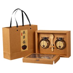 辣椒酱包装盒礼品盒玻璃瓶罐牛肉酱盒手提纸盒油鸡枞礼盒设计定制