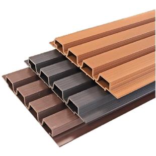 塑木长城板围栏户外花园栅栏木塑围墙板护栏挂板庭院外墙格栅板