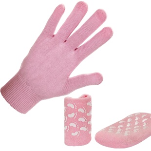 2件套SPA手膜脚膜嫩白保湿去死皮防治皲裂开裂补水手套足袜套