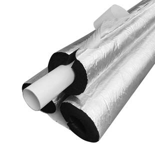 铝箔开口保温管水管保温棉橡塑海绵套冬季太阳能防冻加厚自粘管套