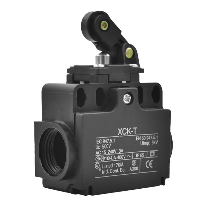 宏钏XCK-T塑壳滚轮式行程开关限位开关AC240V  3A黑色微动开关