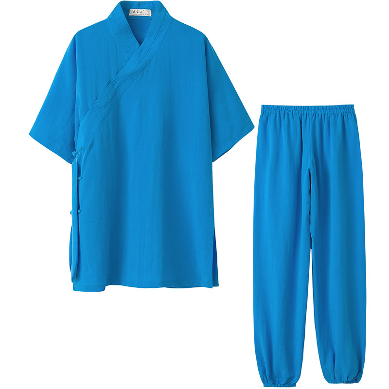 亚麻练功服棉麻太极服弘岳武当