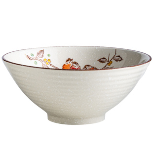 釉下彩拉面碗家用汤面碗专用大碗大号吃饭碗陶瓷碗具沙拉碗凉粉碗