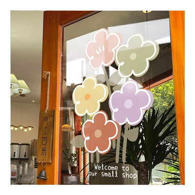 ins风卡通网红装饰玻璃贴门贴纸