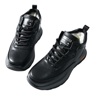 【御寒保暖~内里羊毛+头层牛皮】冬季男士休闲皮鞋百搭运动休闲鞋