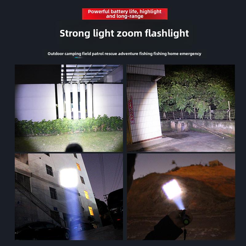 猎途LED手电筒强光充电远射灯超亮家用锂电超长续航小型迷你便携