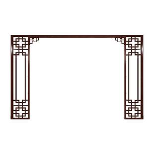 新中式隔断实木花格客厅镂空电视背景墙装饰边框仿古门窗木格栅